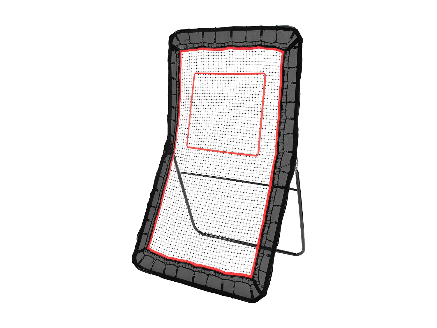 Filet de Rebond de Baseball SucceBuy 121.92 x 213.4cm Lacrosse Baseball Rebounder, Softball Bounce Back Net, Angle Réglable