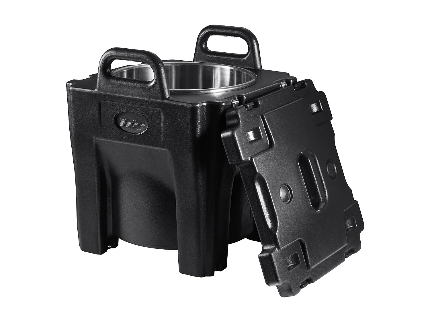 Boîte de Transport Isolé SucceBuy, Porte-Boisson Isolé, Serveur de Boissons Chaudes/Froides et de Soupe de 36 L, Noir