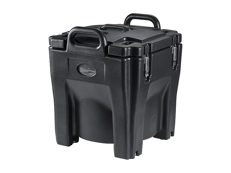 Geisoleerde Transportbox SucceBuy, Geisoleerd Drankhouder, Heet/Koud Drank- en Soepserver 36 L, Zwart