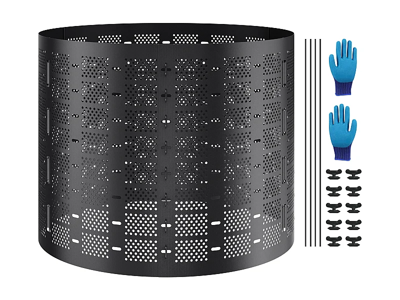 Tuincomposter SucceBuy, 220 Gal/1000 L, Outdoor, Eenvoudige Installatie en Grote Capaciteit, Snelle Bemesting van de Bodem
