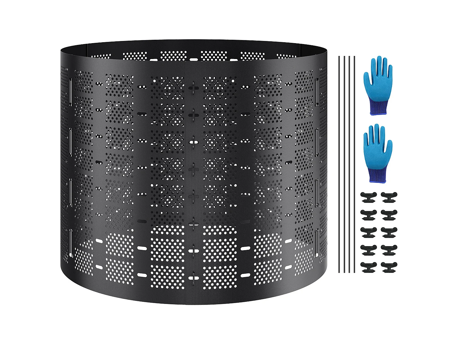 Composteur de Jardin SucceBuy, 220 Gal/1000 L, Extérieur, Installation Facile et Grande Capacité, Fertilisation Rapide du Sol