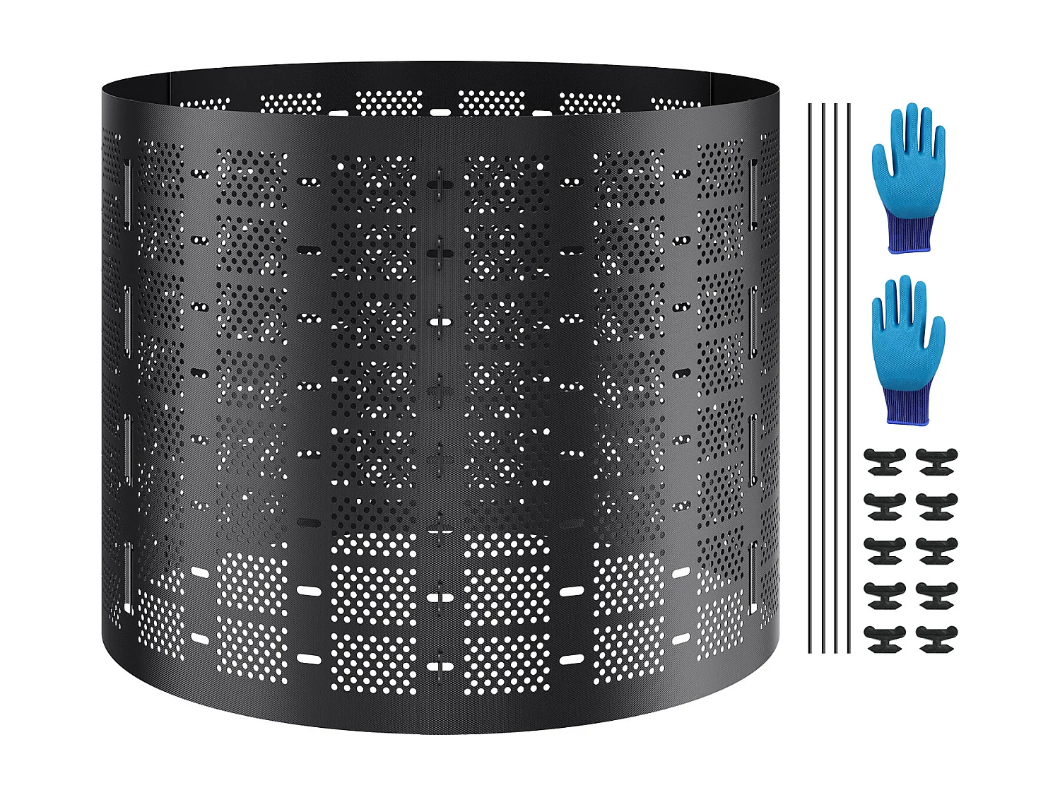 Composteur de Jardin SucceBuy, 220 Gal/1000 L, Extérieur, Installation Facile et Grande Capacité, Fertilisation Rapide du Sol