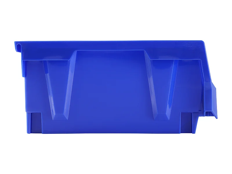 Stapel- und Hängeschränke SucceBuy, Set von 12 Plastik-Organisationsboxen, Blau/Rot