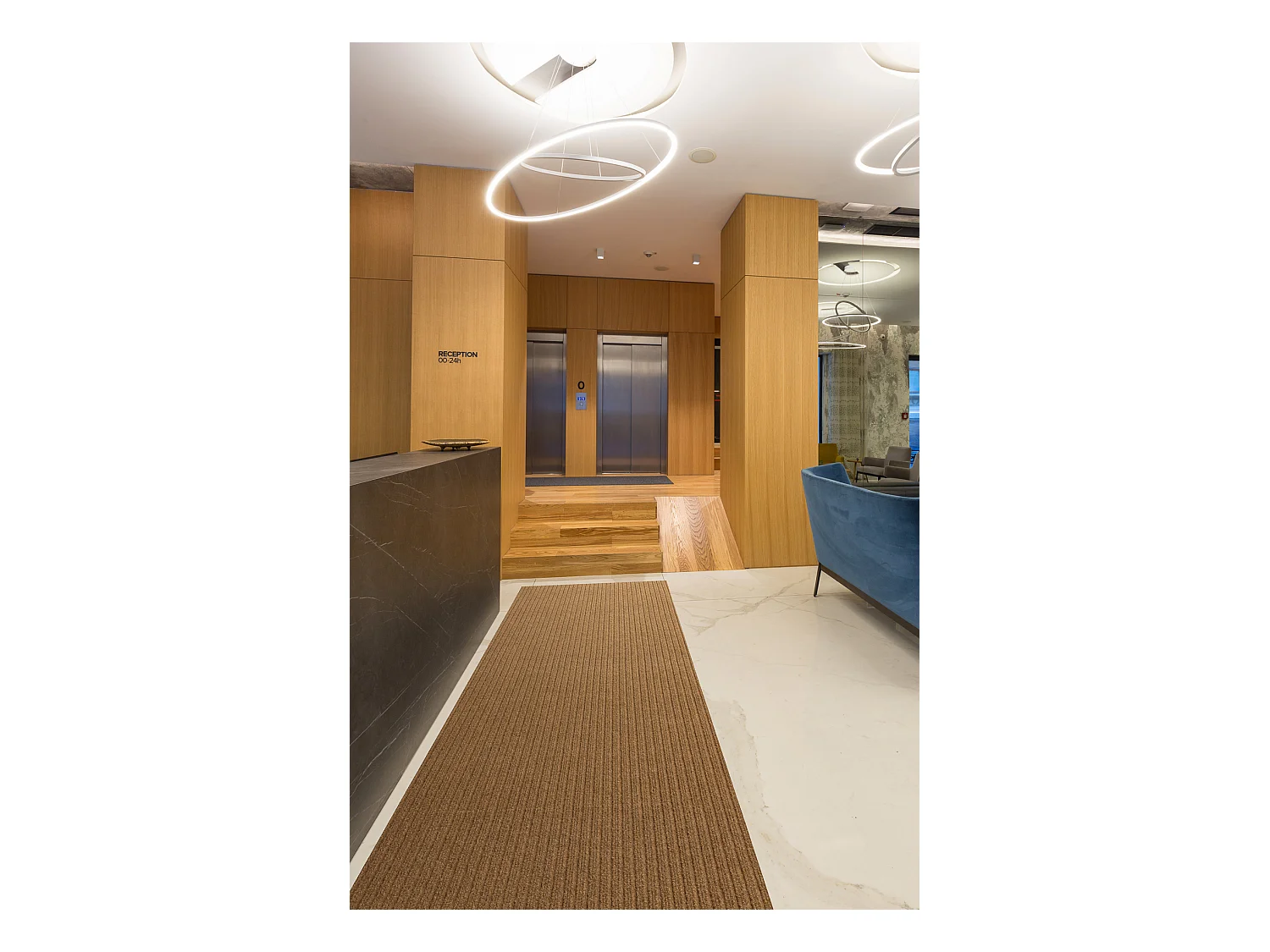 Wycieraczka antypoślizgowa CEYLON zewnętrzna, wewnętrzna, na gumie  200x550 cm