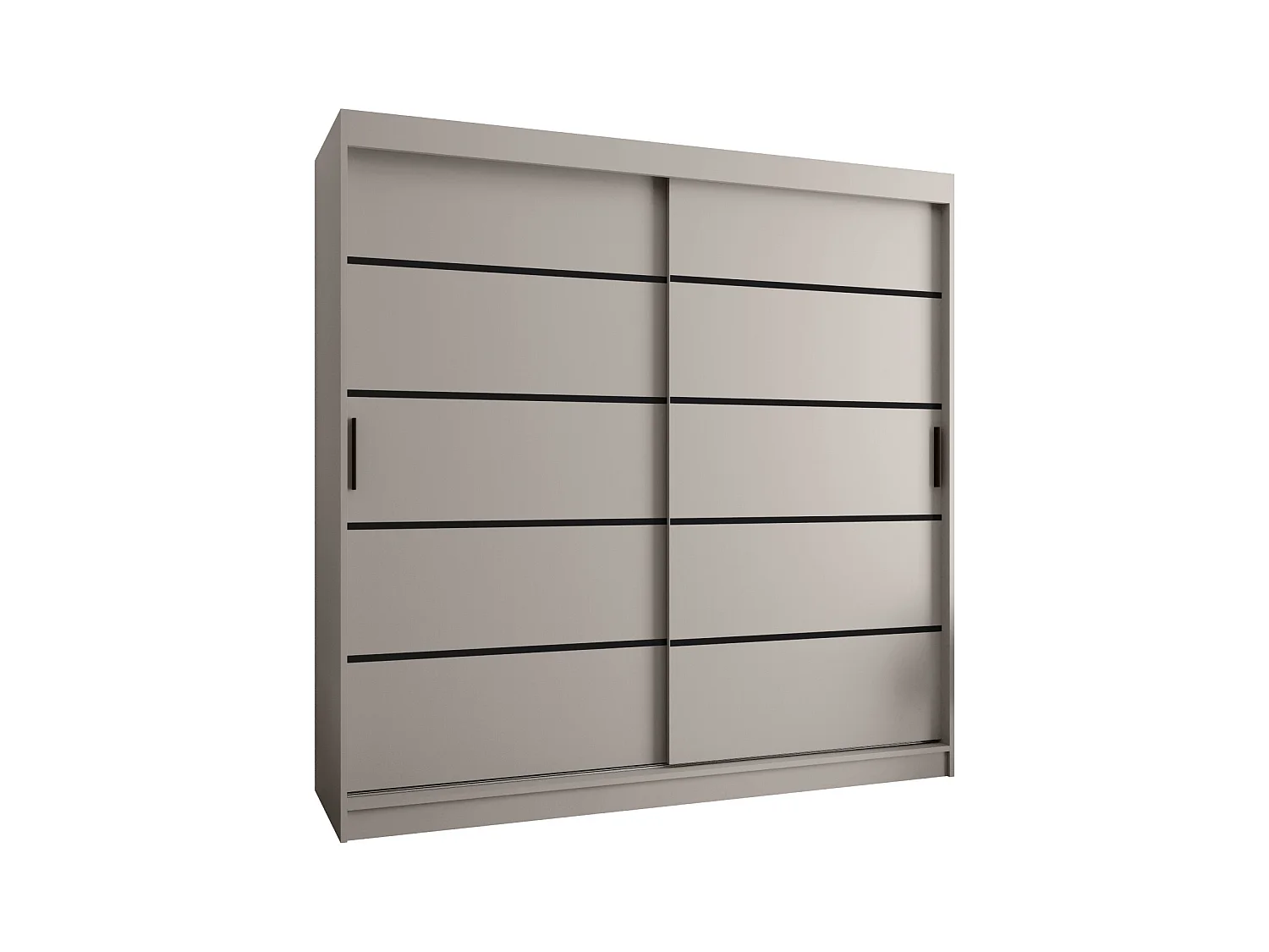 Armoire coulissante 2 portes Rubino V1 200/200/52 (Cachemire)