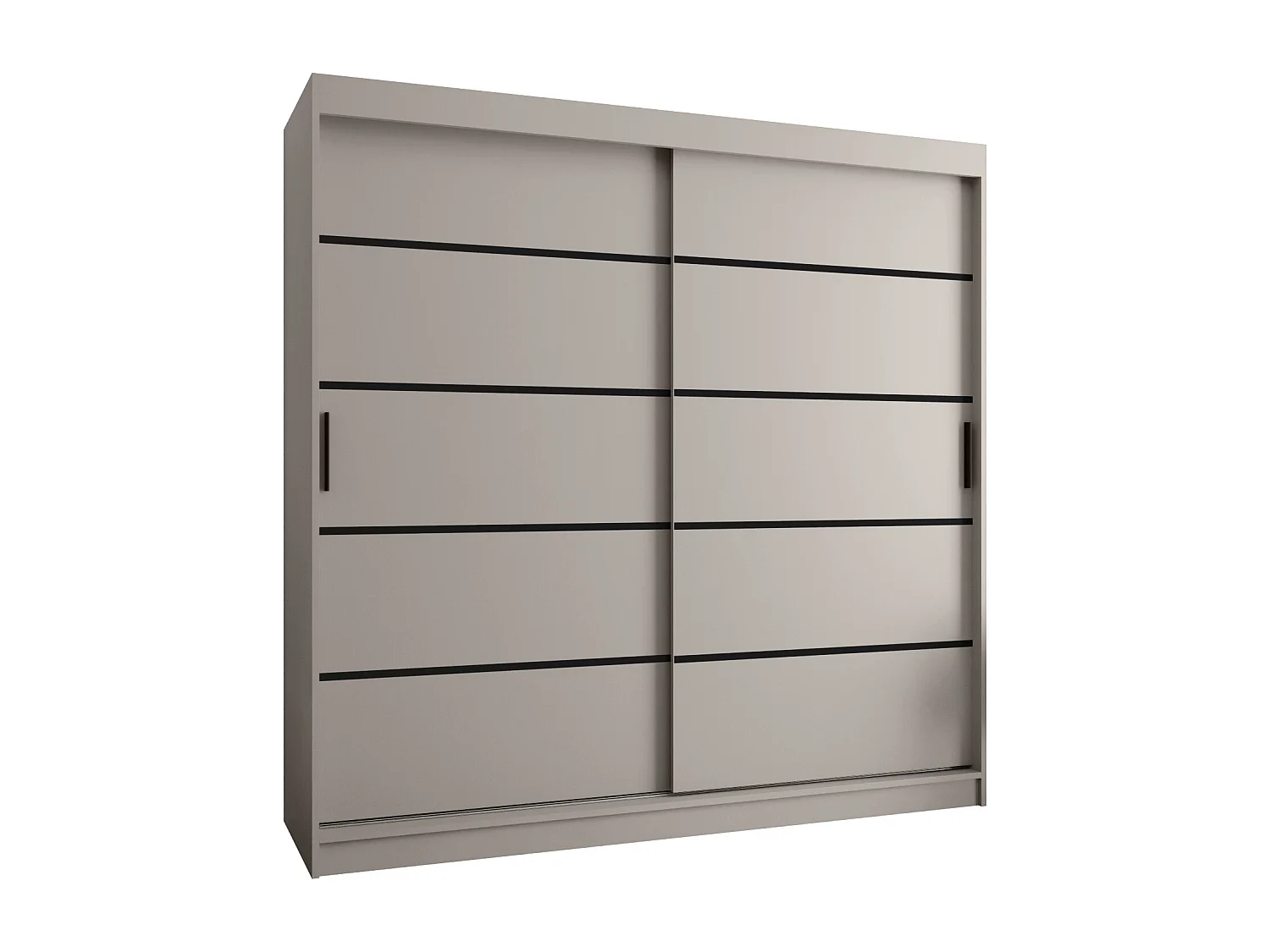 Schwebetürenschrank Rubino V1 200/200/62 2-türig (Kaschmir)
