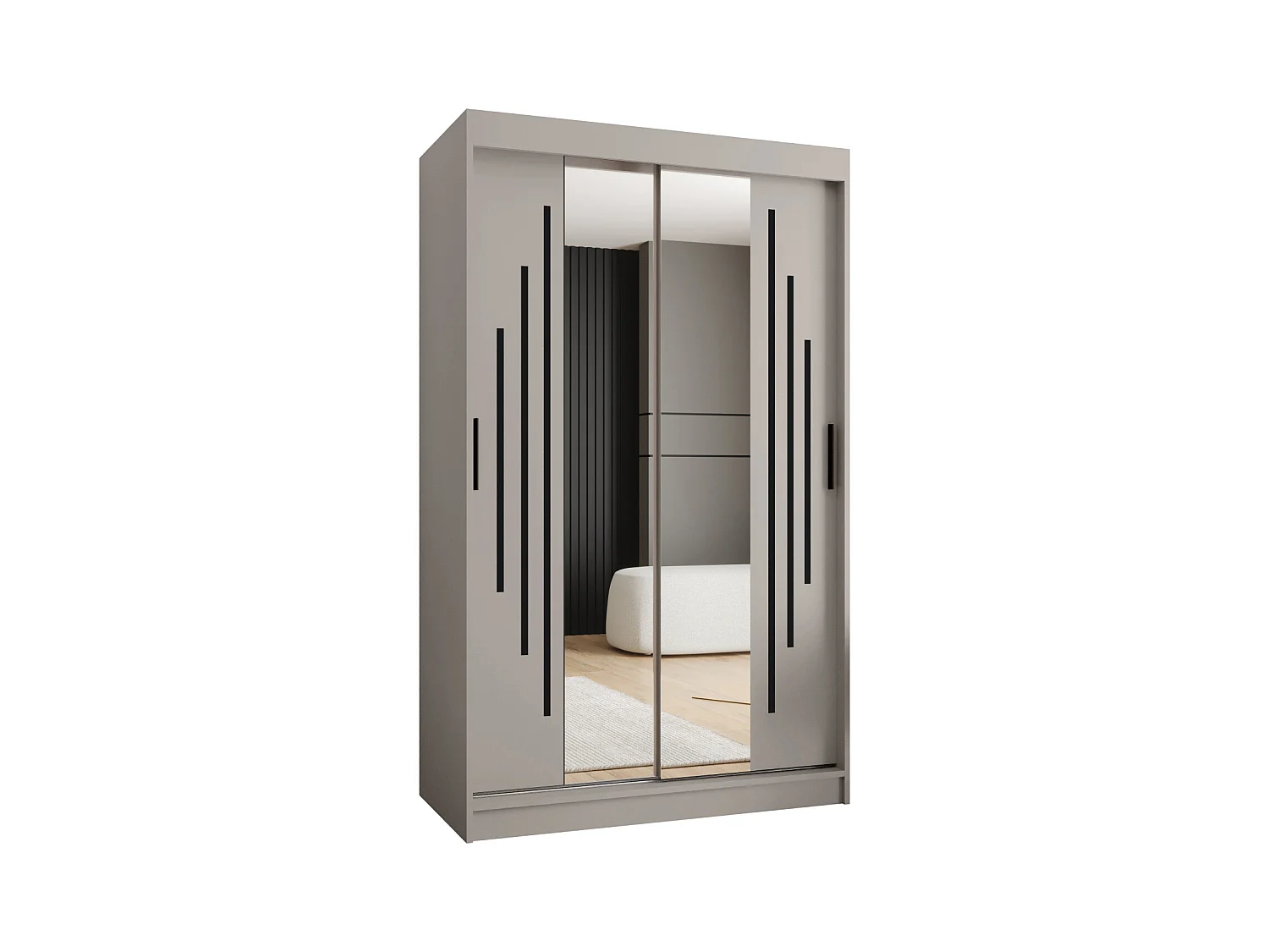 Schwebetürenschrank Rubino Y1 200/120/62 2-türig (Kaschmir)