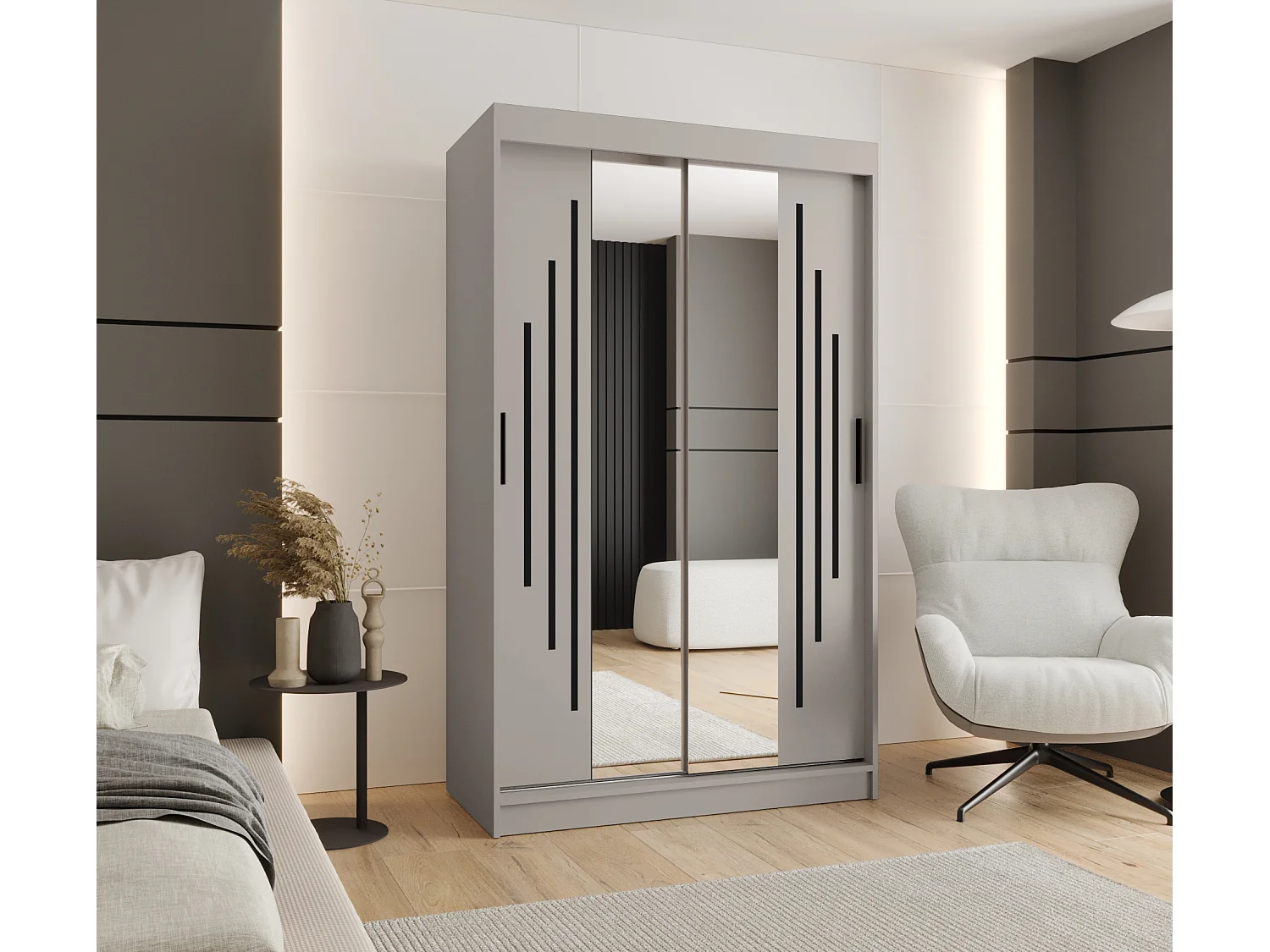 Schuifkast Rubino Y1 200/120/62 2-deurs (Kasjmier)