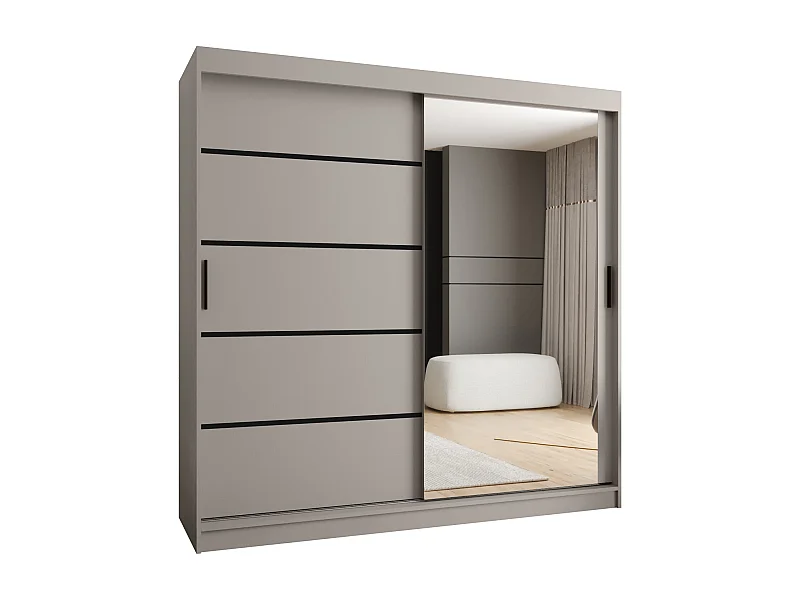 Armadio scorrevole Rubino V2 200/200/52 (Cachemire) 2 porte