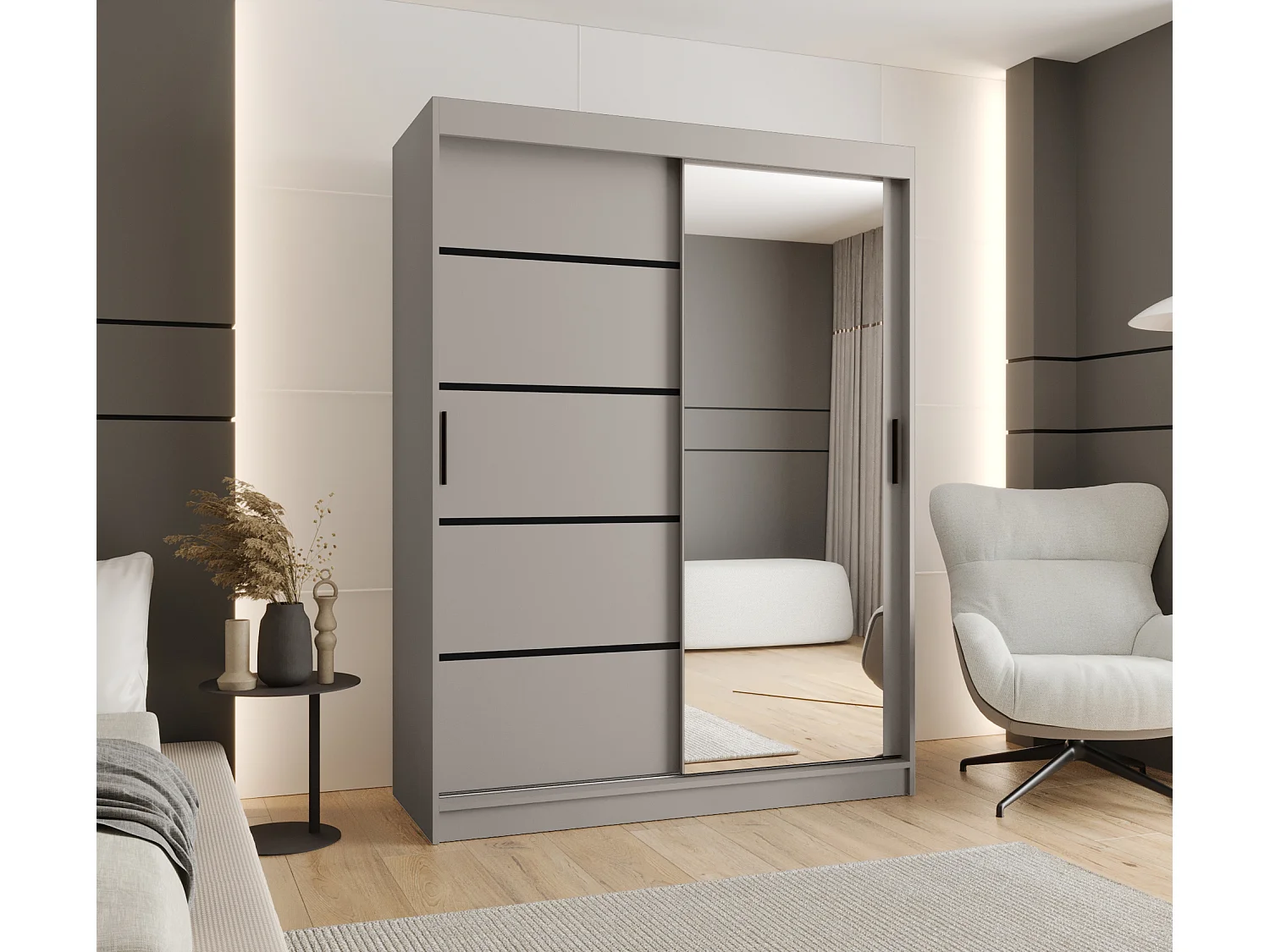 Schuifkast Rubino V2 200/150/62 2-deurs (Kasjmier)