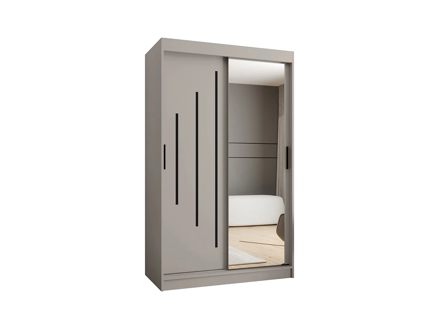 Armario corredero Rubino Y2 200/120/52 (Cachemira) 2 puertas