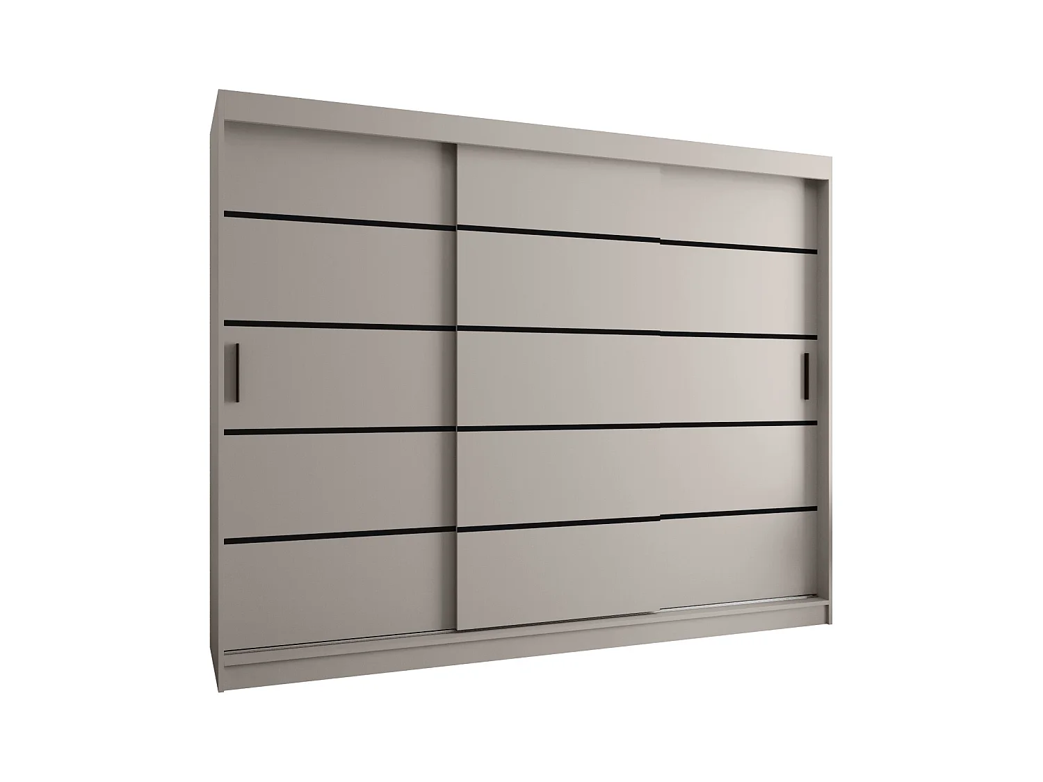 Armoire coulissante 3 portes Rubino V1 200/250/52 (Cachemire)