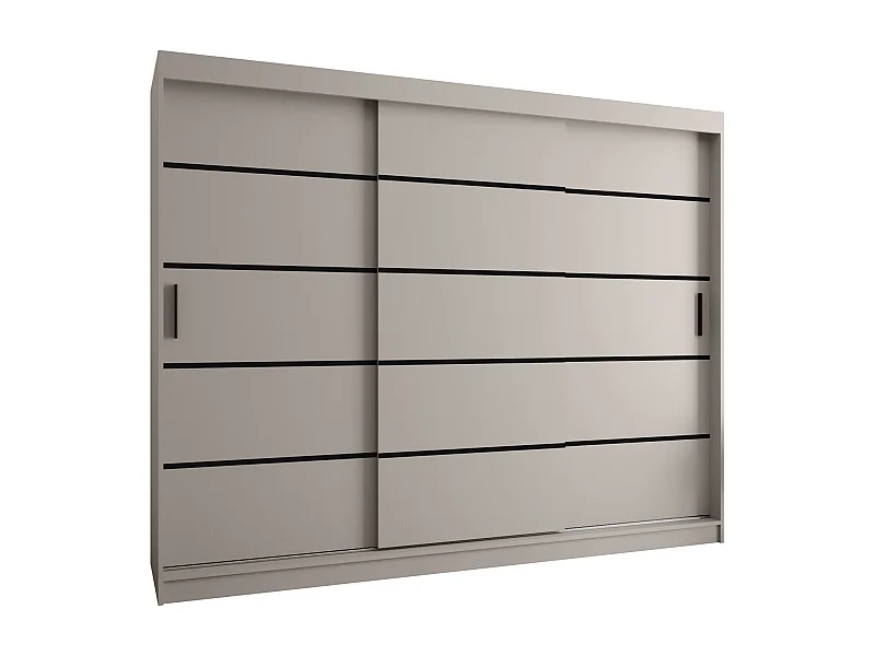 Armoire coulissante 3 portes Rubino V1 200/250/52 (Cachemire)