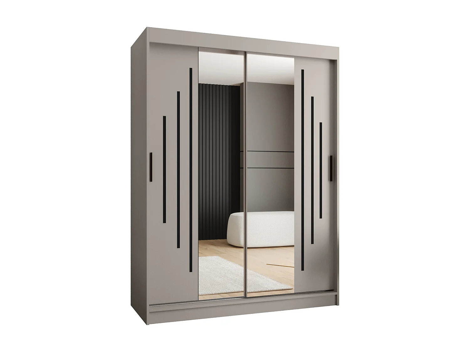 Schuifkast Rubino Y1 200/150/62 2-deurs (Kasjmier)