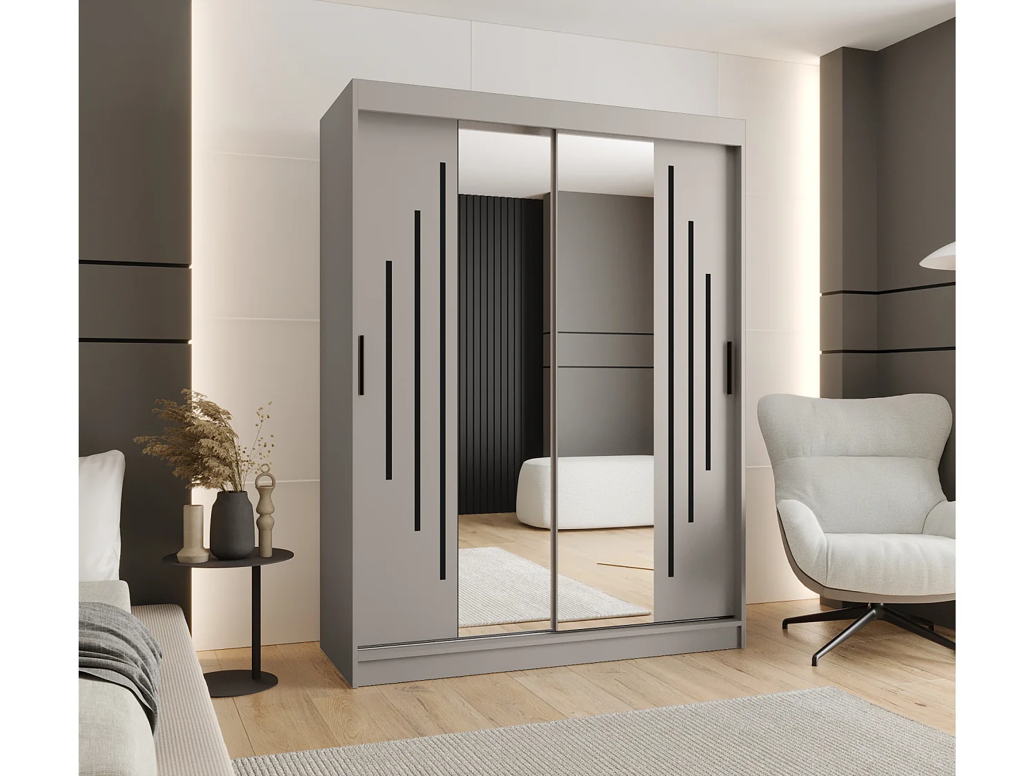 Schuifkast Rubino Y1 200/150/62 2-deurs (Kasjmier)