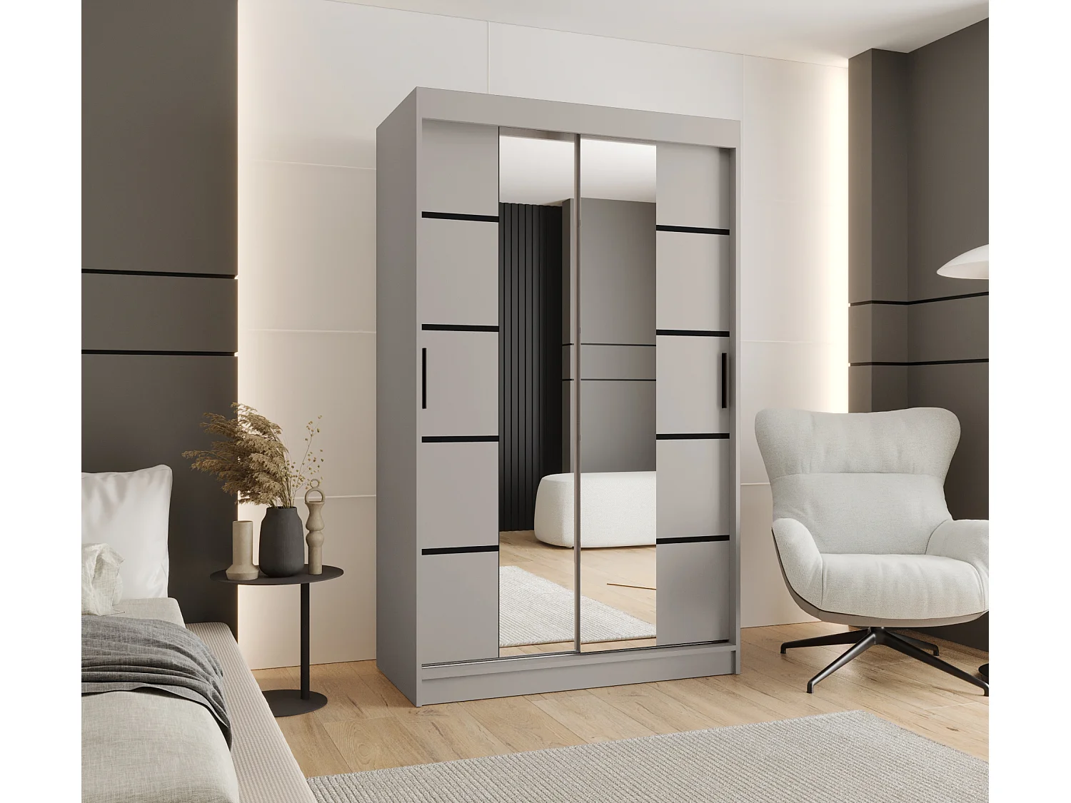 Schuifkast Rubino V4 200/120/62 2-deurs (Kasjmier)