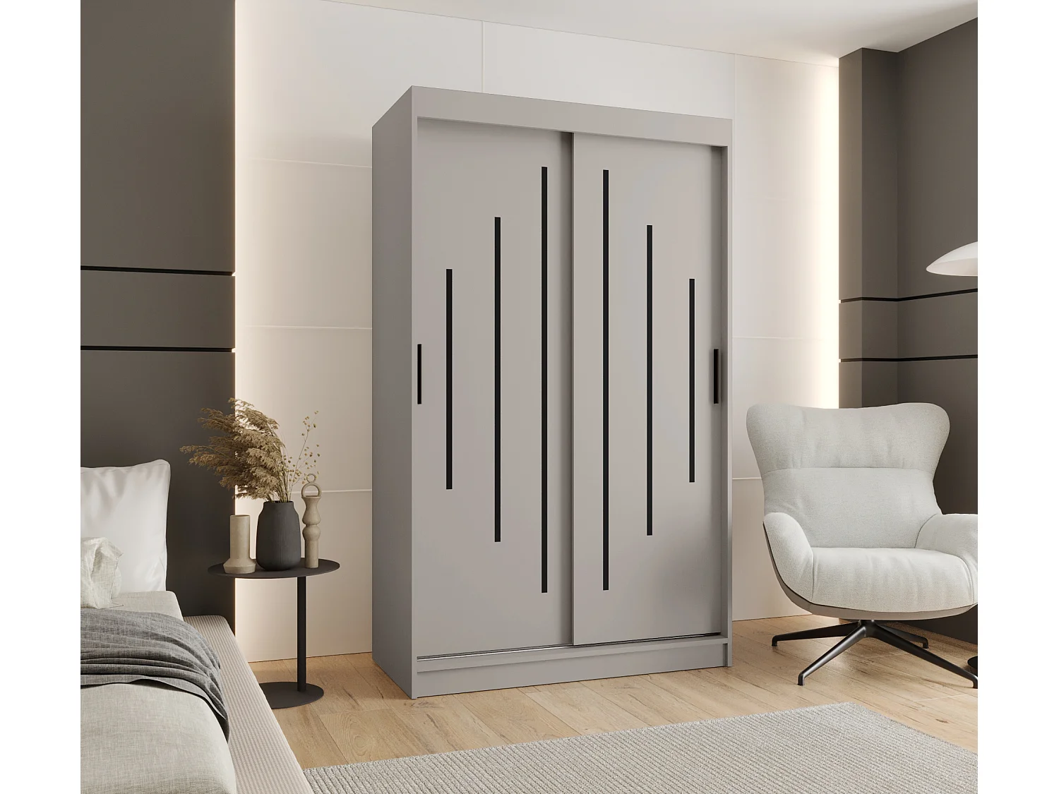 Schuifkast Rubino Y 200/120/62 2-deurs (Kasjmier)