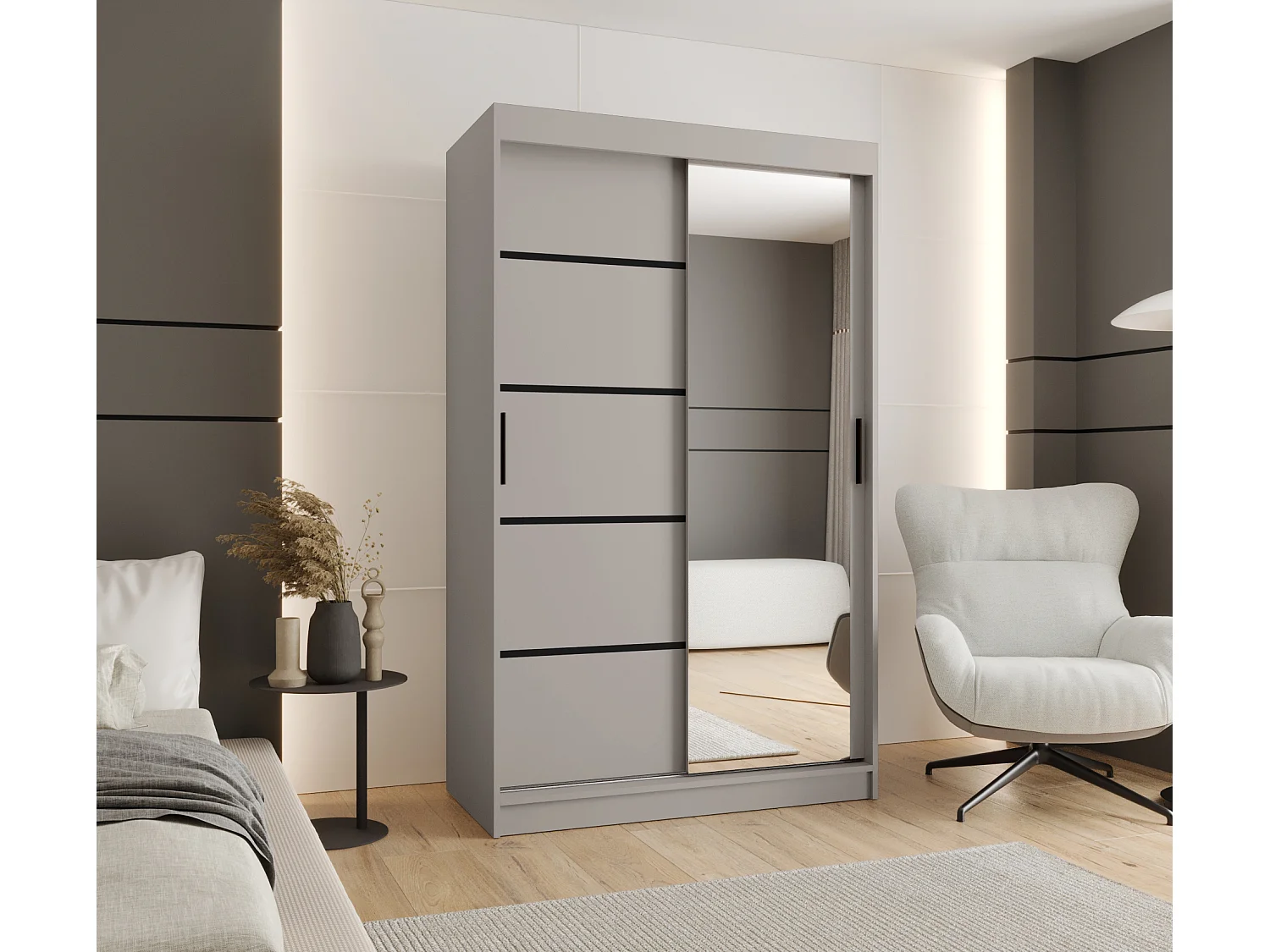 Schuifkast Rubino V2 200/120/62 2-deurs (Kasjmier)