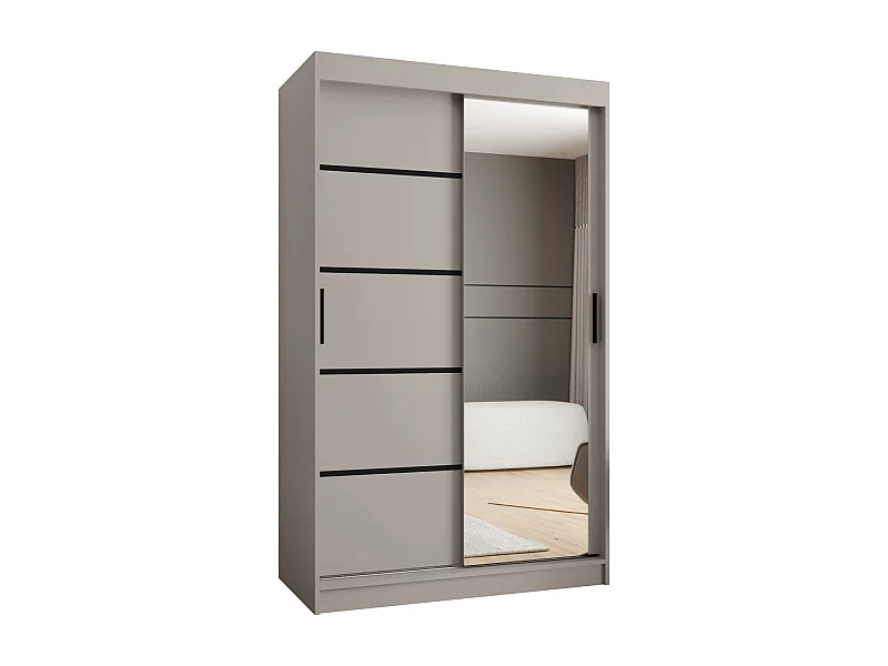 Armoire coulissante 2 portes Rubino V2 200/120/52 (Cachemire)