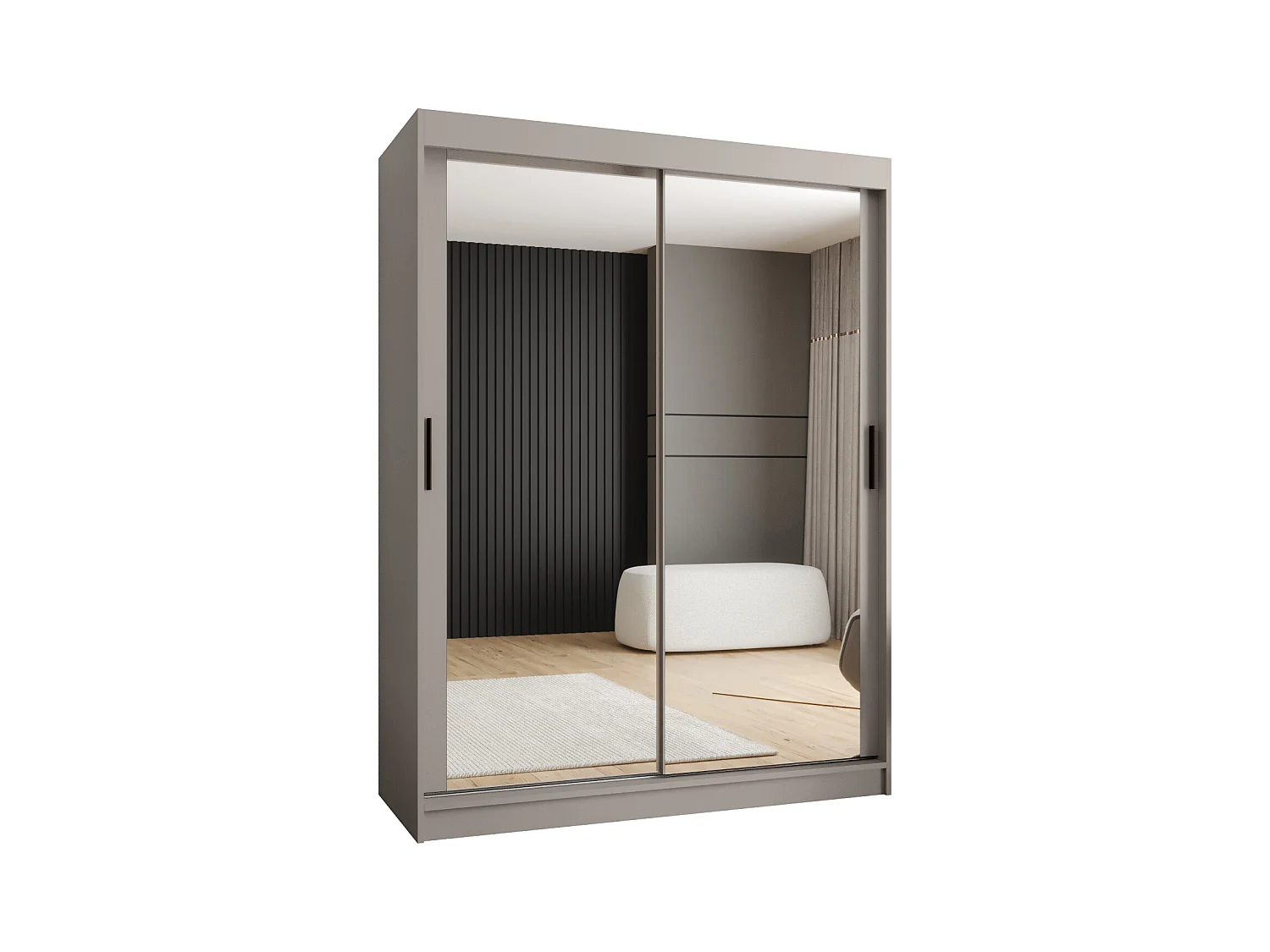 Armario corredero Rubino T3 200/150/52 (Cachemira) 2 puertas