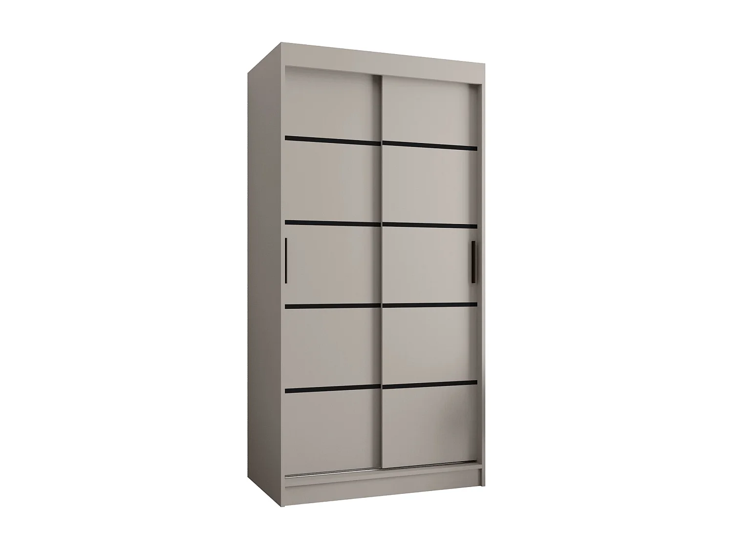 Armoire coulissante 2 portes Rubino V1 200/100/52 (Cachemire)