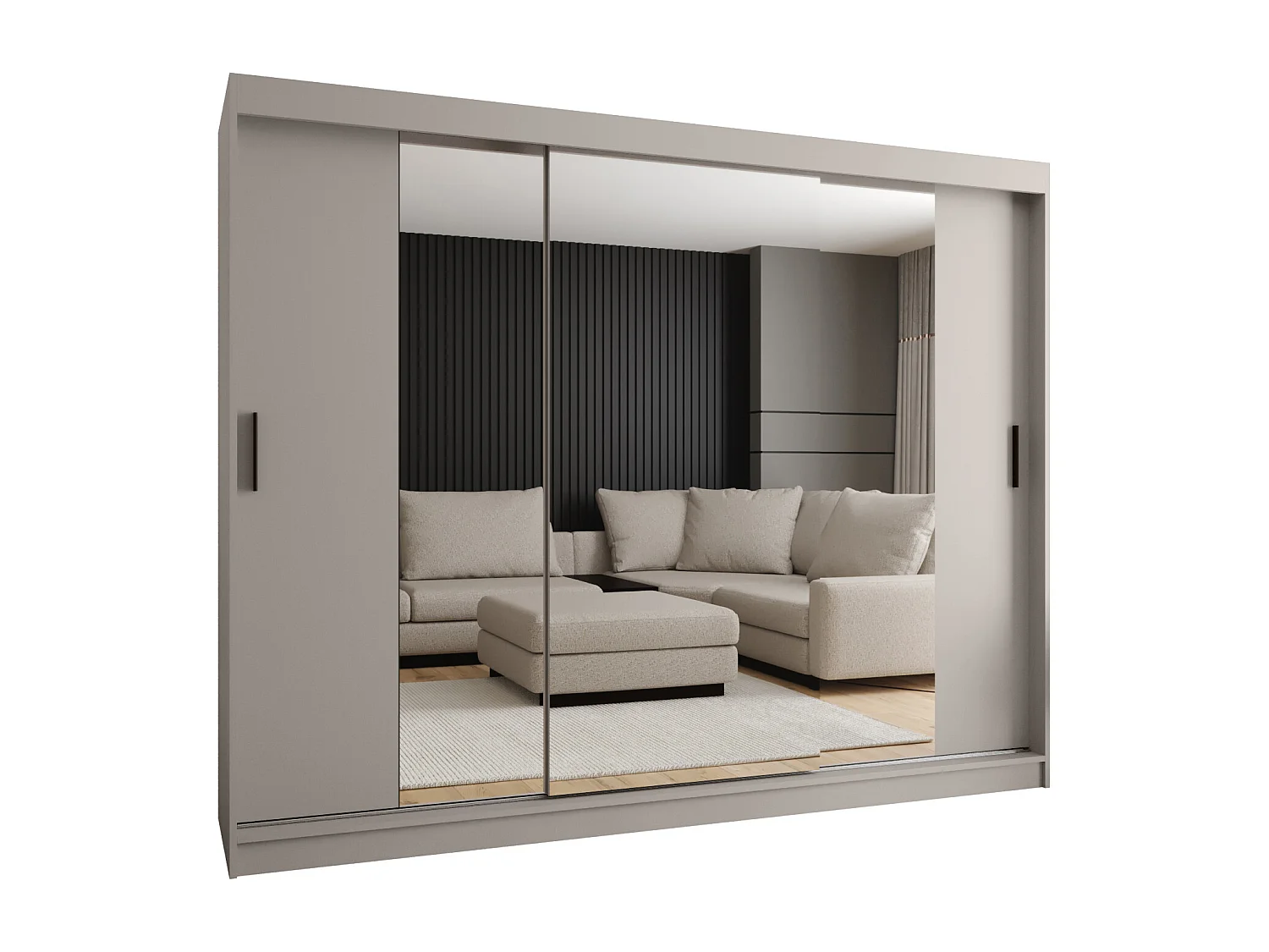 Armadio scorrevole Rubino T2 200/250/52 (Cachemire) 3 porte