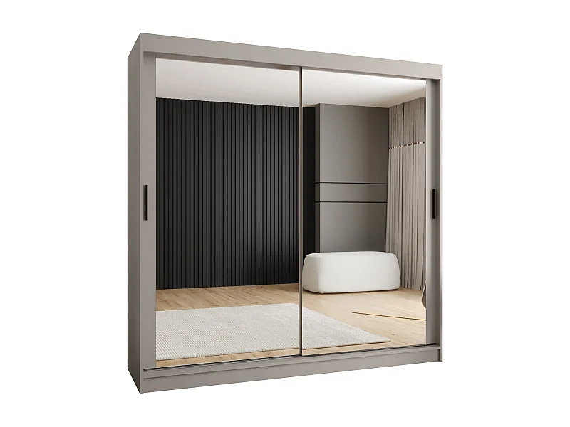 Armoire coulissante 2 portes Rubino T3 200/200/52 (Cachemire)