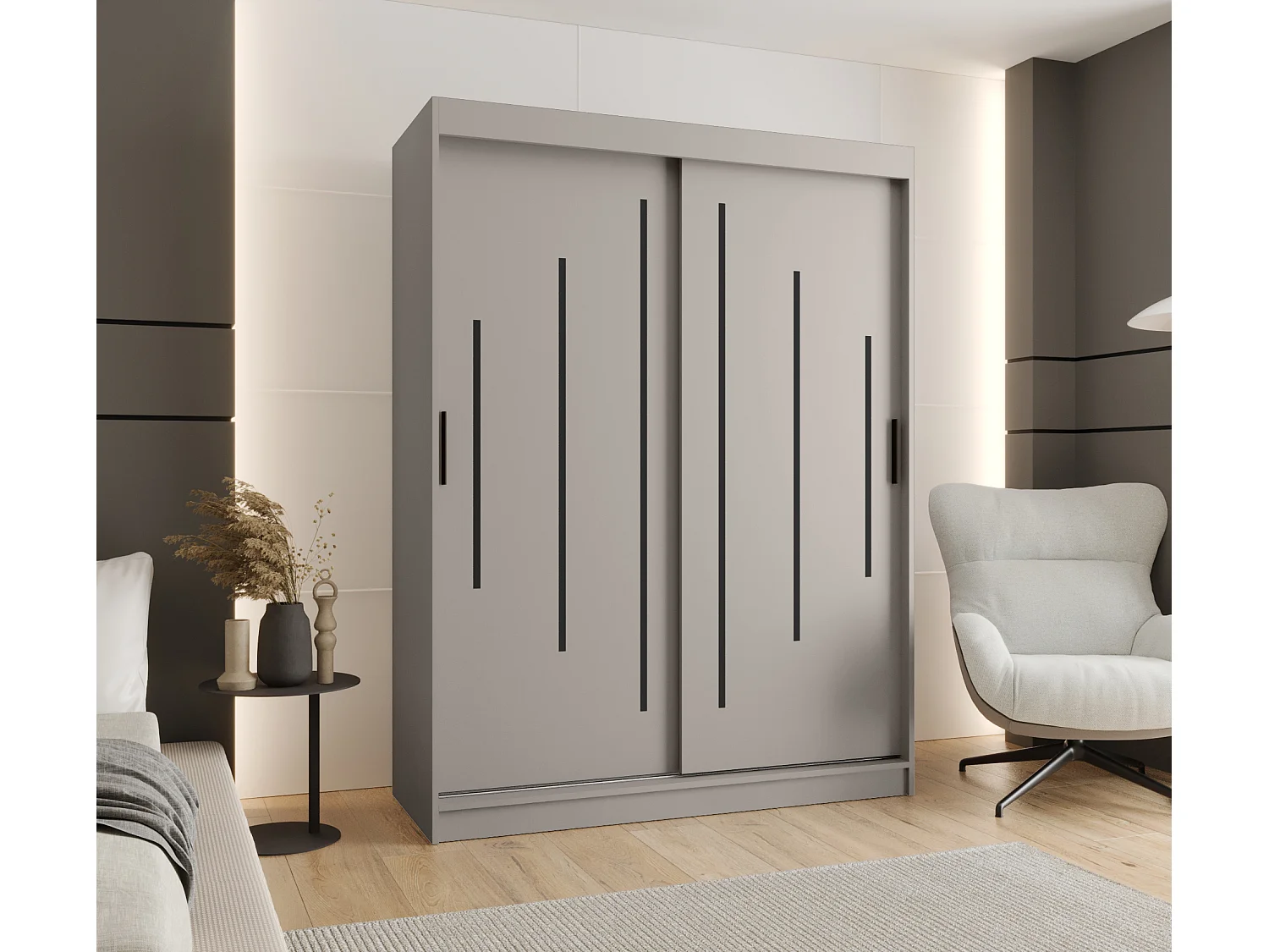 Schuifkast Rubino Y 200/150/62 2-deurs (Kasjmier)