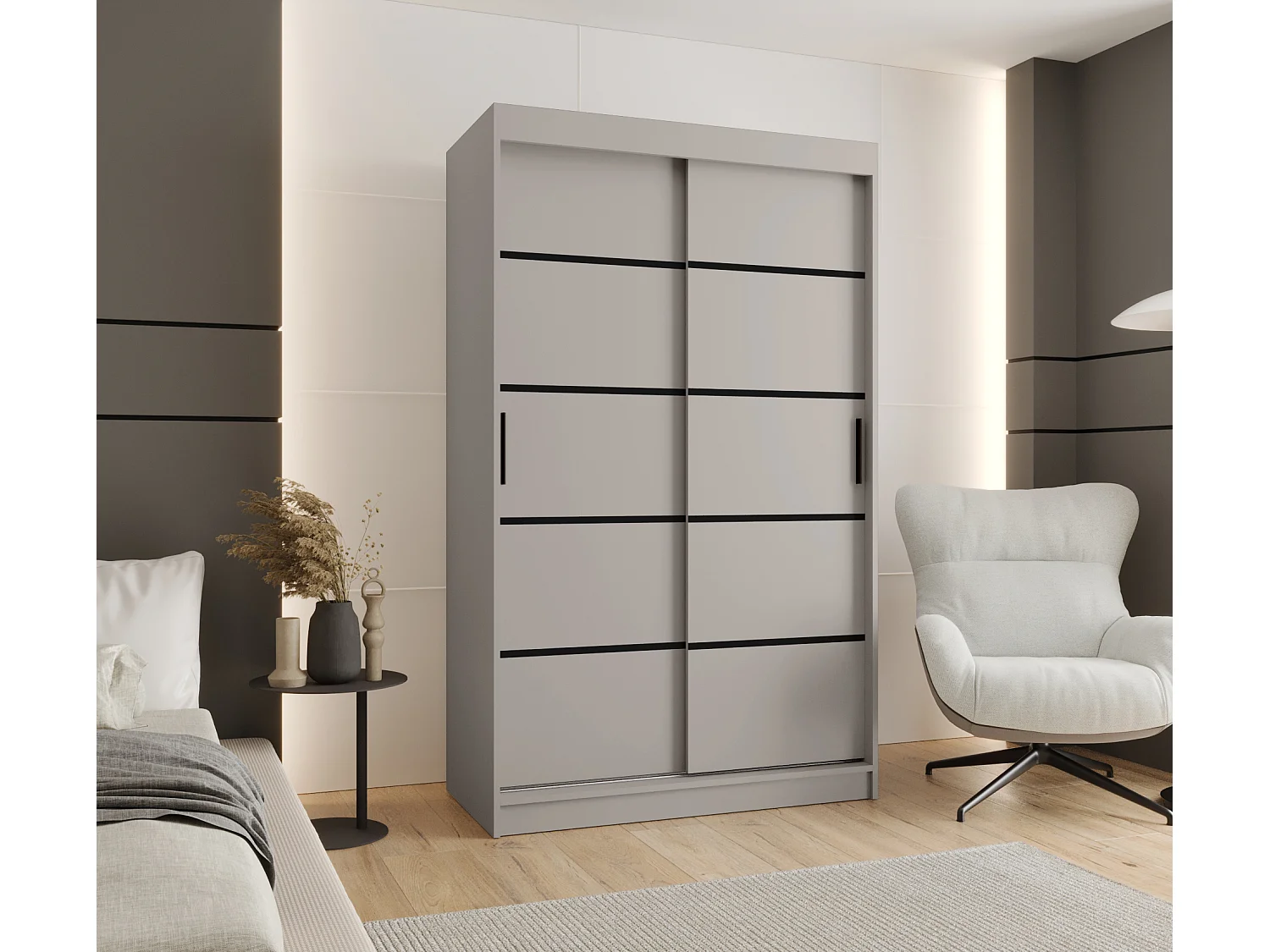 Schuifkast Rubino V1 200/120/62 2-deurs (Kasjmier)