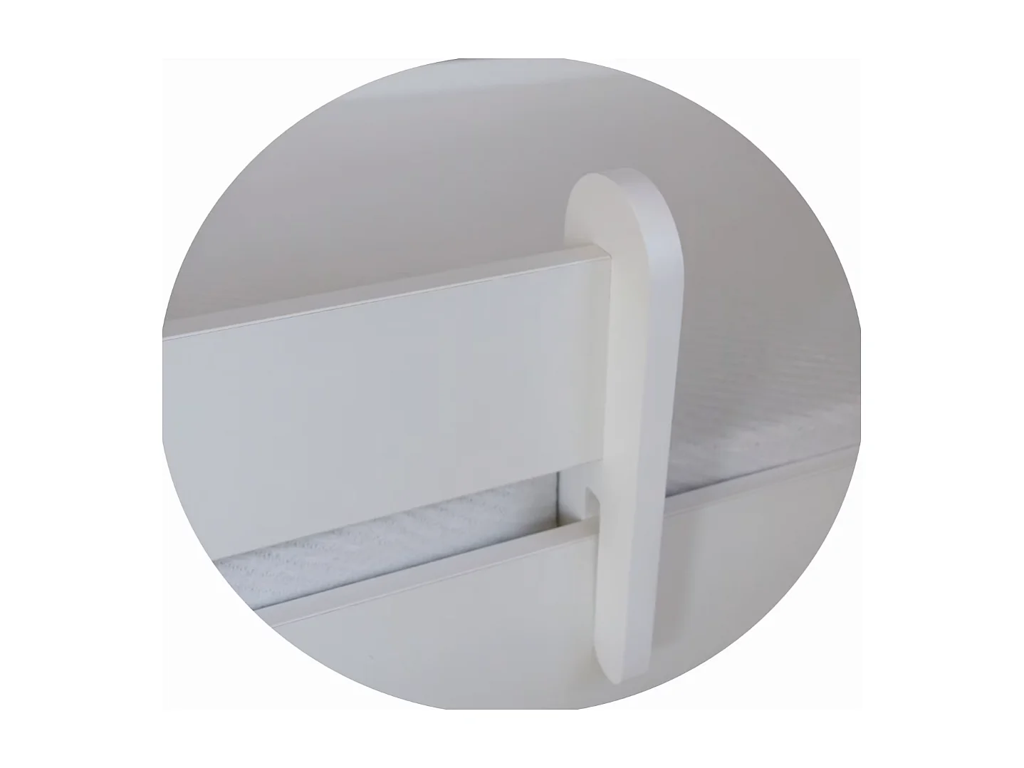 Bett Pinko (80x160)/2x Schlaffläche/Weiss