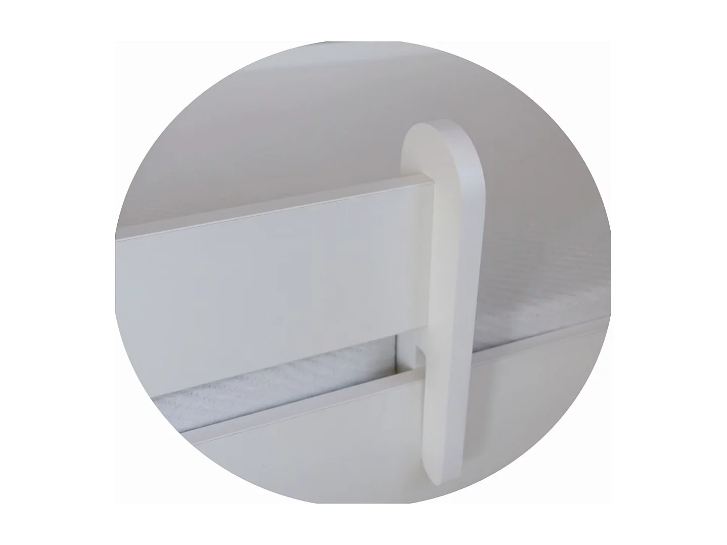 Bett Pinko (80x160)/2x Schlaffläche/Weiss