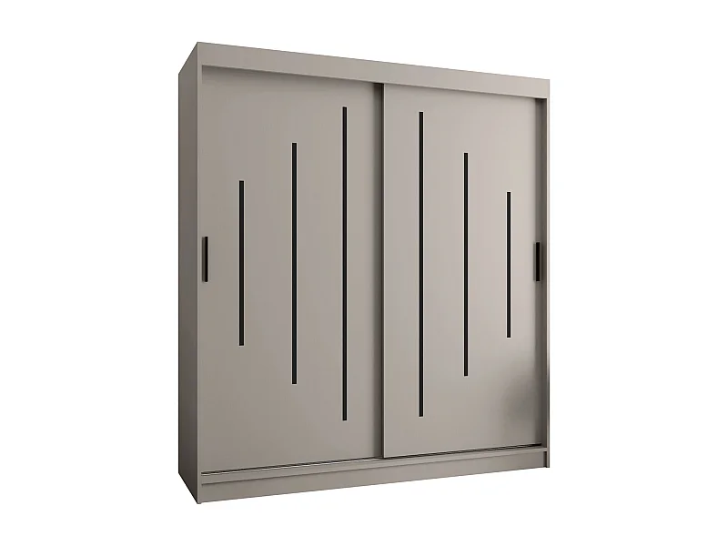 Armoire coulissante 2 portes Rubino Y 200/180/52 (Cachemire)