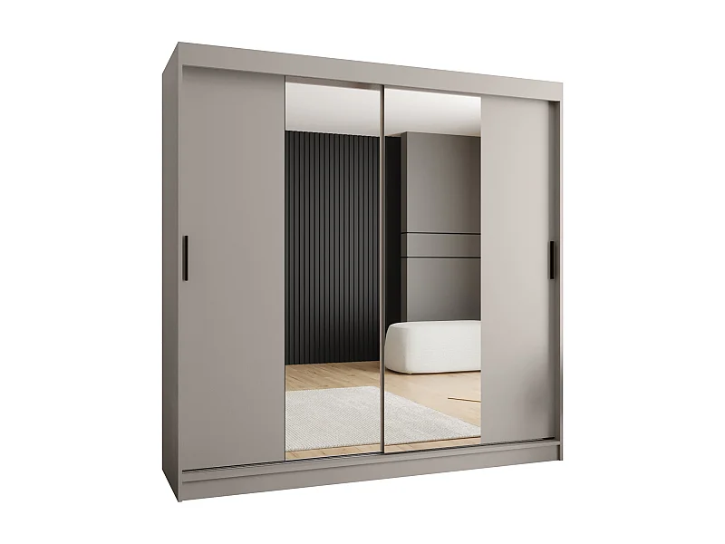 Armoire coulissante 2 portes Rubino T1 200/200/52 (Cachemire)