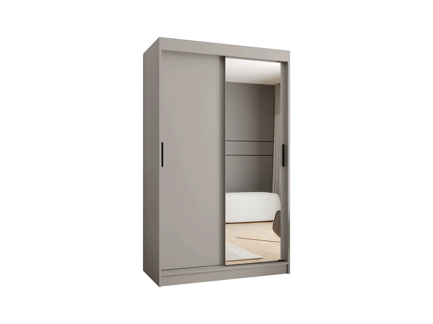 Armoire coulissante 2 portes Rubino T2 200/120/52 (Cachemire)