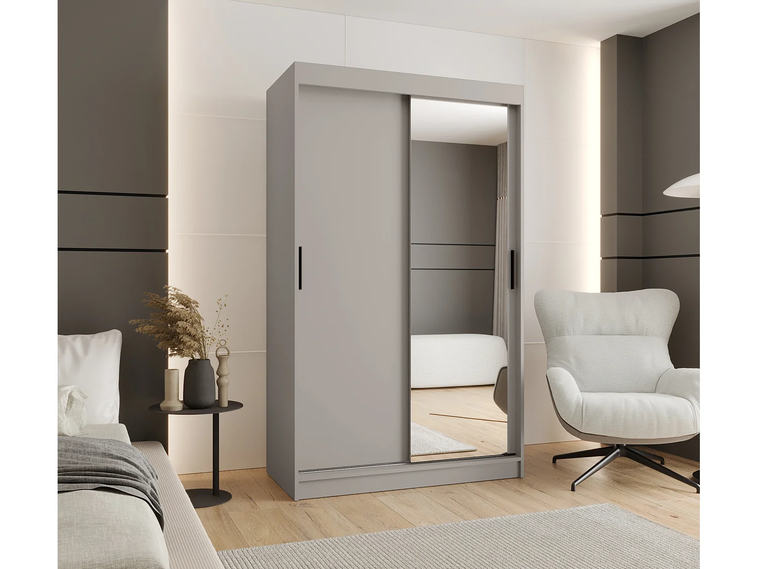 Schwebetürenschrank Rubino T2 200/120/62 2-türig (Kaschmir)