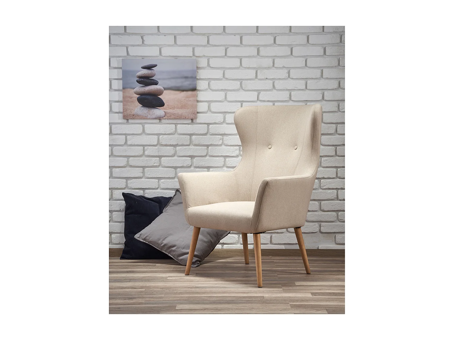 Poltrona Cotto/Tessuto/beige