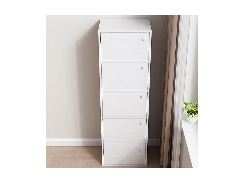 Nowoczesna komoda, duża, biała, styl skandynawski
