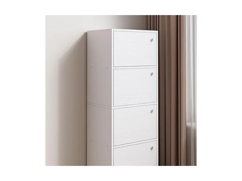 Nowoczesna komoda, duża, biała, styl skandynawski