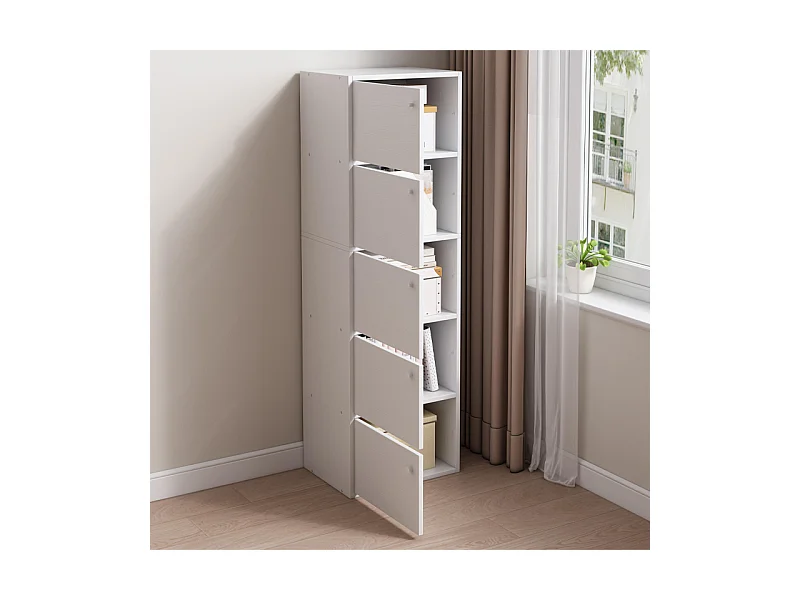 Nowoczesna komoda, duża, biała, styl skandynawski