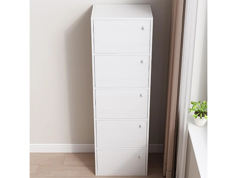 Nowoczesna komoda, duża, biała, styl skandynawski