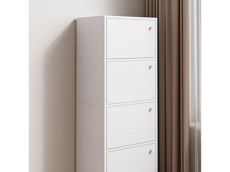 Nowoczesna komoda, duża, biała, styl skandynawski