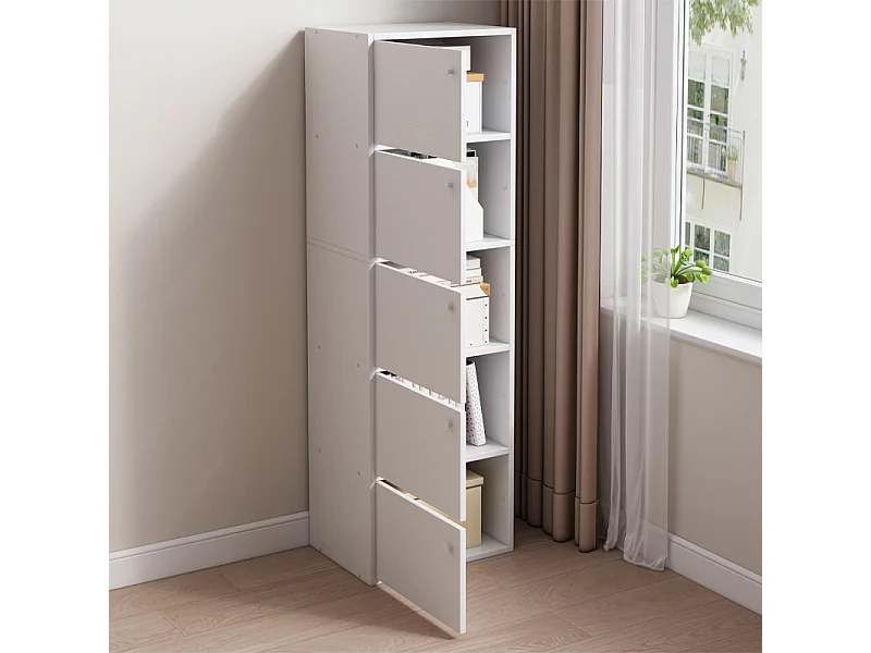 Nowoczesna komoda, duża, biała, styl skandynawski