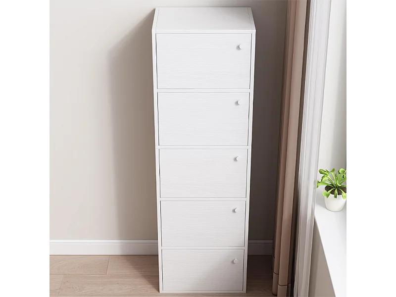 Nowoczesna komoda, duża, biała, styl skandynawski