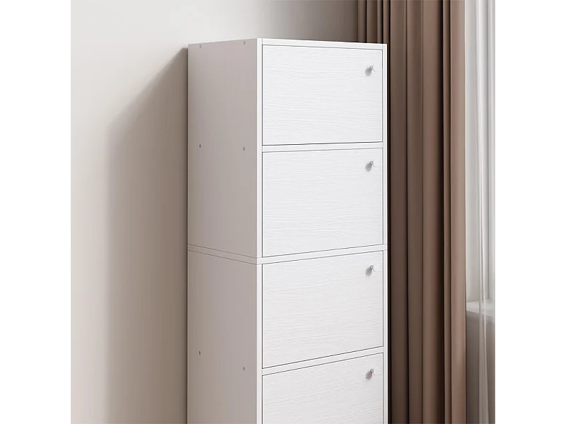 Nowoczesna komoda, duża, biała, styl skandynawski