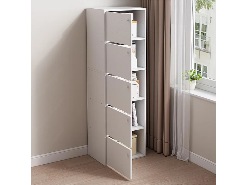 Nowoczesna komoda, duża, biała, styl skandynawski