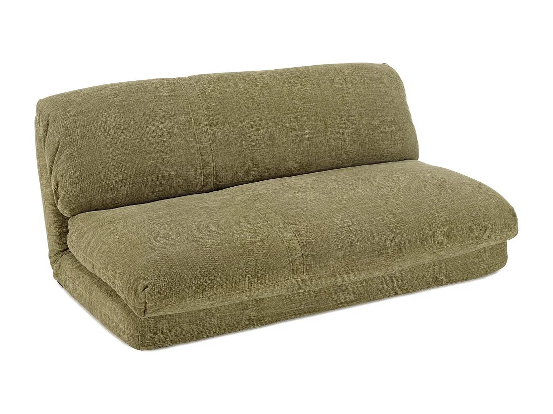 ANGELE - Chauffeuse convertible 2 places en tissu couleur vert