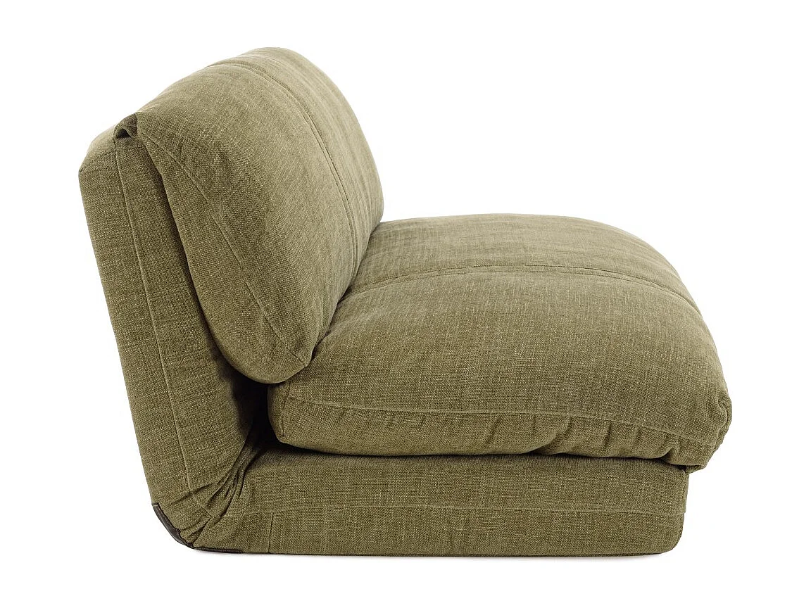 ANGELE - Chauffeuse convertible 2 places en tissu couleur vert