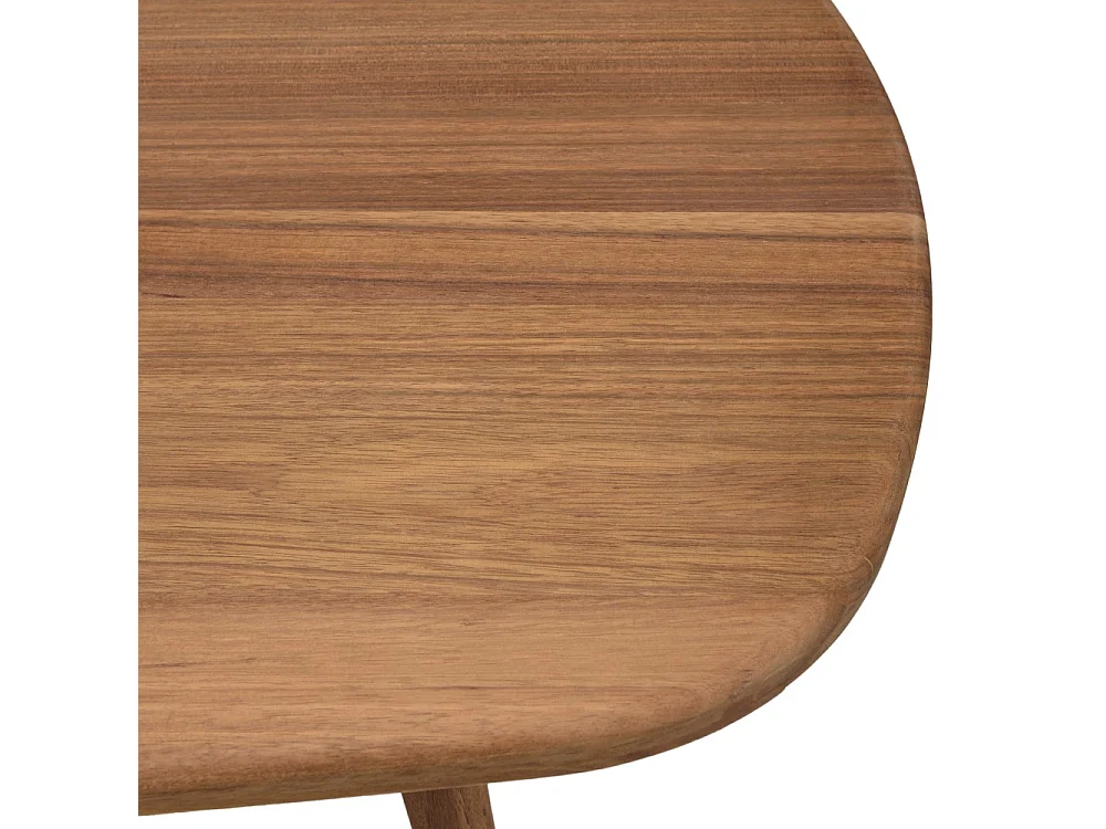 VICK - Table de jardin en bois d'Angélique huilé 200x90cm