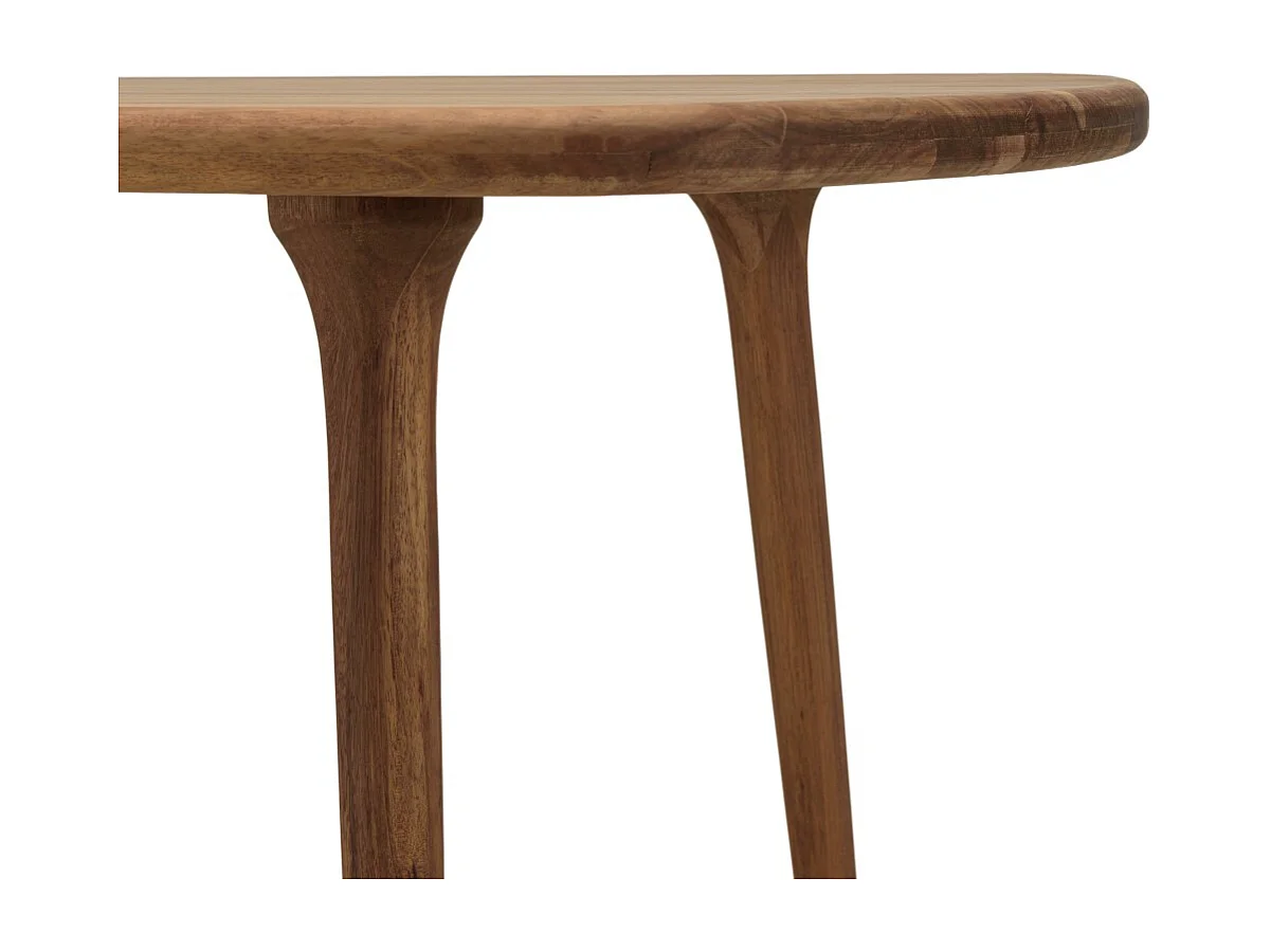 VICK - Table de jardin en bois d'Angélique huilé 200x90cm