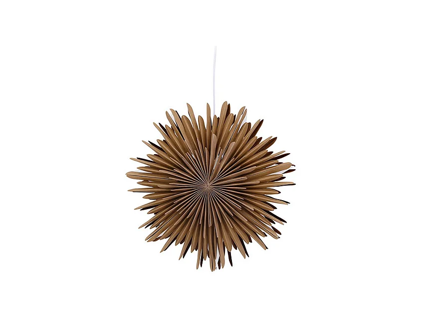 Lampe Suspension Design "Selen" 35cm Marron Clair